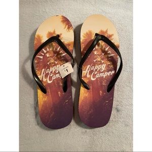 Happy Camper Flip Flops